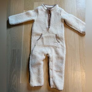 Cozy Cream Sherpa Baby Onesie 24 M
